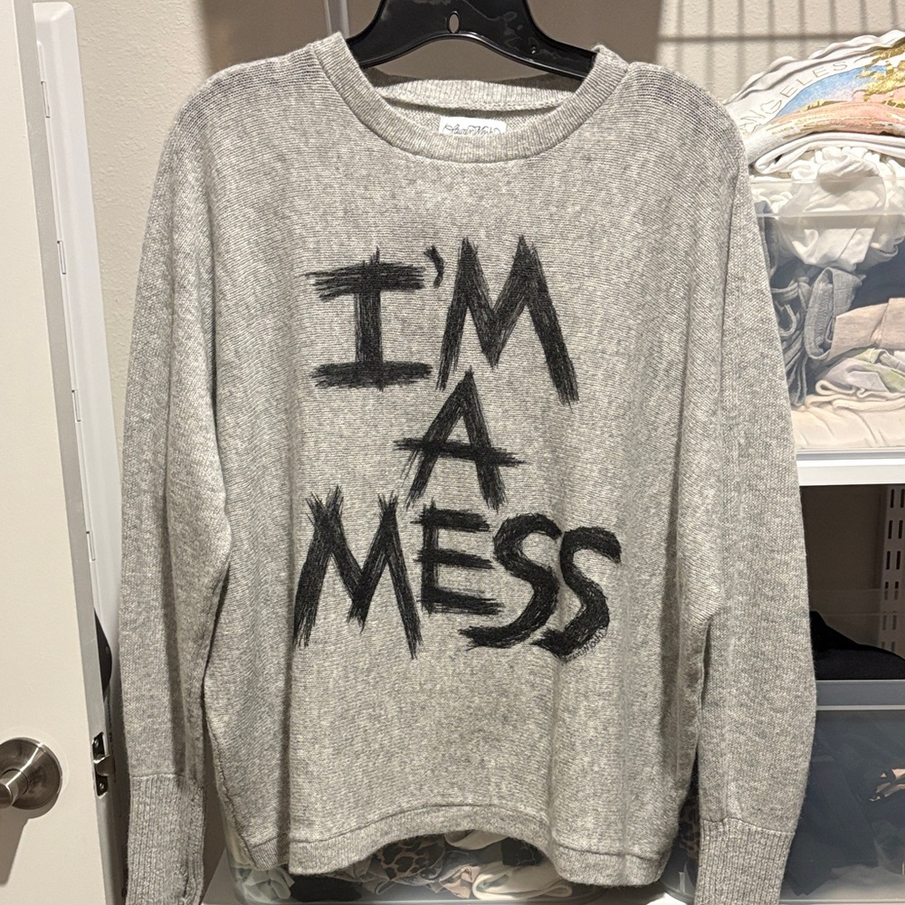Lauren Moshi Heather Gray sweater xs